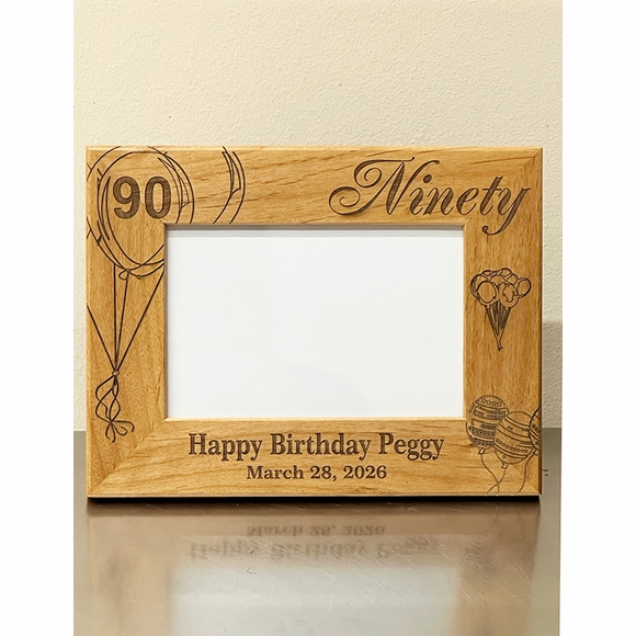 90th Birthday Custom Picture Frame