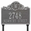 Monogram Address Sign With Letter At Top and Acanthus Leaves
