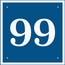 Square Address Sign with Big Numbers