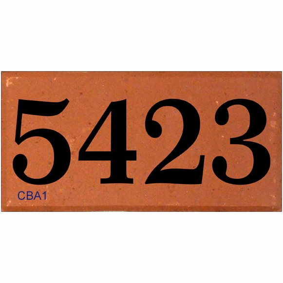 Address Number Brick Engraved With Your House Number