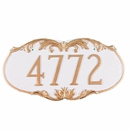 Address Number Plaque With Ornate Embellishments