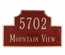 Address Plaque - Choose Your Size and Color - For Wall or Optional Lawn Mount