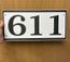 Address Plaque For One, Two, Three, Four, or Five Large House Numbers