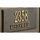 Address Plaque Panel for Curbside Mailbox