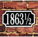 Address Plaque With 1/2 Number