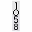Address Plaque with 4 Offset Numbers - 3D House Number Sign - Choose Vertical, Horizontal, or Lawn Stake