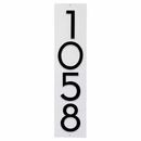 Address Plaque with 4 Offset Numbers - 3D House Number Sign - Choose Vertical, Horizontal, or Lawn Stake