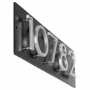 Address Plaque with 5 Offset Numbers - Contemporary 3D House Number Sign - Choose Horizontal, Vertical, or Lawn Mount