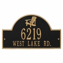 Address Plaque With Adirondack Chair