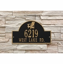 Address Plaque With Adirondack Chair In Top Arch