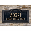 Address Plaque With Arch And Decorative Beaded Border
