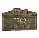 Address Plaque with Bears