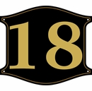 Address Plaque with Extra Large Numbers - House Sign Displays Three 5" Numbers, Two 6" Numbers, or One 8" Number