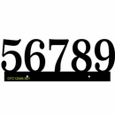 Address Plaque with Floating Numbers - Custom House Number Sign