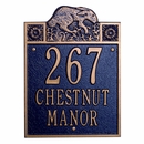 Address Plaque With Hare - Rabbit House Number Sign