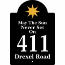 Address Plaque With May The Sun Never Set On