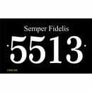 Address Plaque with Military Service Motto