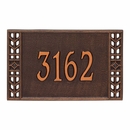 Address Plaque with Mission Style Border