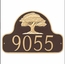 Address Plaque with Oak Tree, wall mount
