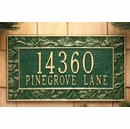 Address Plaque with Pine Cone Border