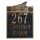 Address Plaque With Quail - Bird House Number Sign