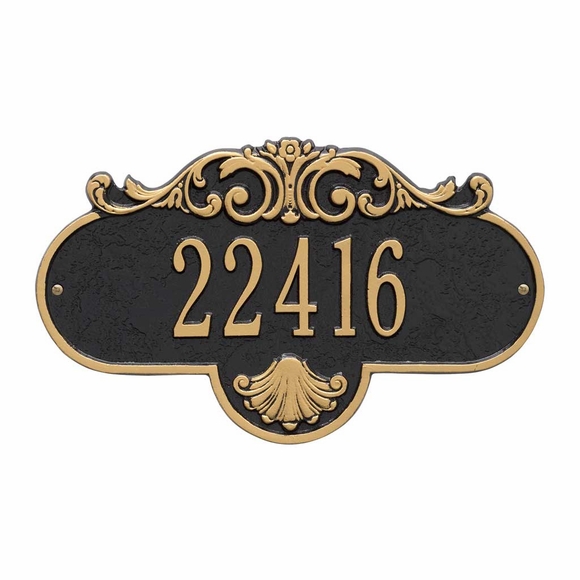 Address Plaque With Scroll and Shell