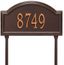 Address Plate With Lawn Stakes