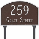 Address Plate with Lawn Stakes