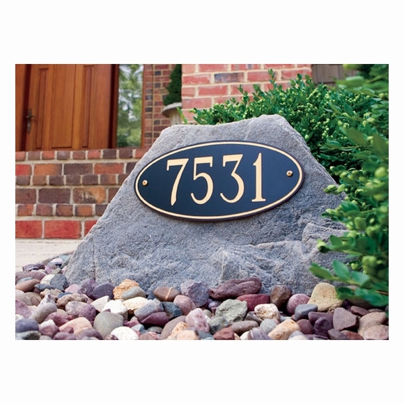 Plastic Oval Address Sign