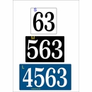 Address Sign That Sticks To Side of Mailbox - Mailbox House Number Plaque