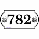 Address Sign With Apple, Grapes, Pear, Pineapple, Cherry, Strawberry or Horn of Plenty