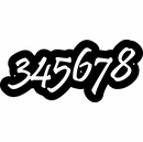 Address Sign With Fun Shape And Large 4 Inch Numbers