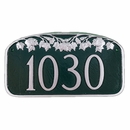 Address Sign With Maple Leaf Decoration - Tree Theme Custom Address Plaque - Choose Your Color