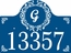 Address Sign With Monogram
