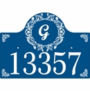 Address Sign With Monogram
