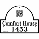 Address Sign with QR Code For Home, Office, Business