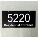 Address Sign With Reflective Numbers
