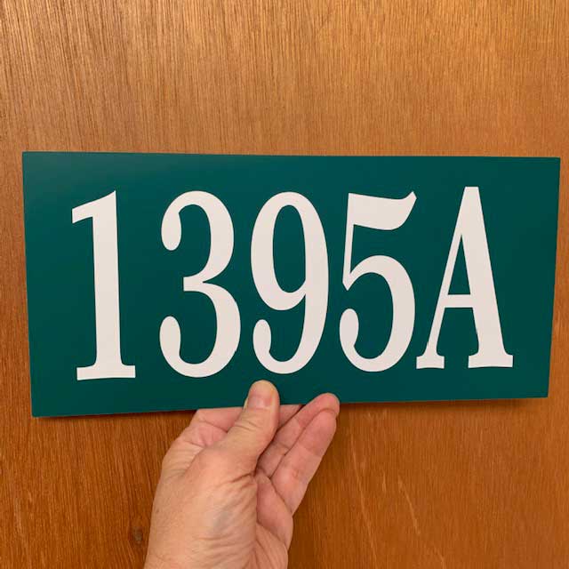 Address Sign With Self Adhesive Tape Stick On Address Plaque