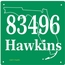 Address Sign with State Outline - Home State House Number Plaque