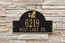 Address Plaque With Adirondack Chair In Top Arch