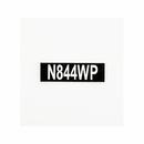Aircraft N-Number Registration Placard - 2.5" x .75"