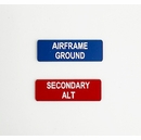 Aircraft placards and labels