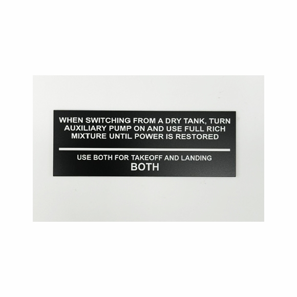 Custom Aircraft Placards