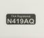 Aircraft Registration Label - N Number Tag