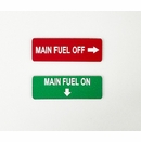 Aircraft Switch Label With Arrow