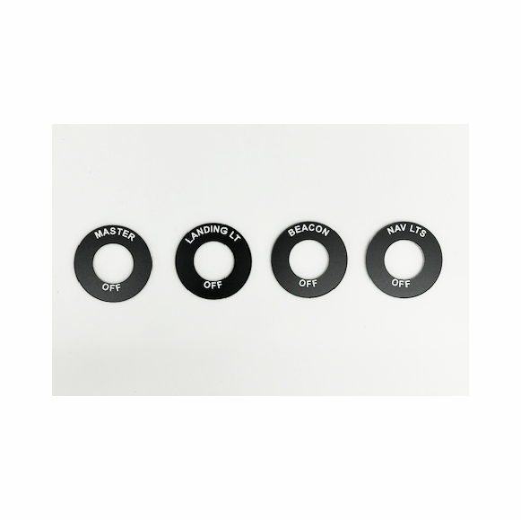 Aircraft Toggle Switch Label