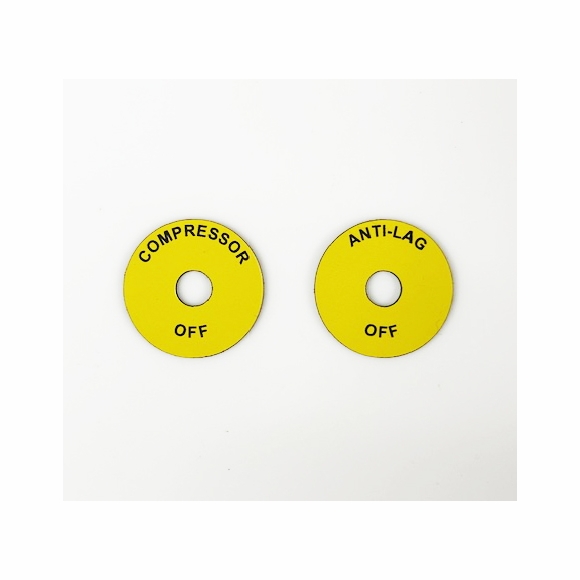 Aircraft Toggle Switch Label