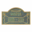 All Dogs Go to Heaven Pet Memorial Personalized Wall or Ground Plaque