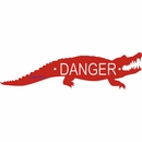 Alligator Warning Sign