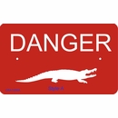 Alligator Warning Sign - Danger